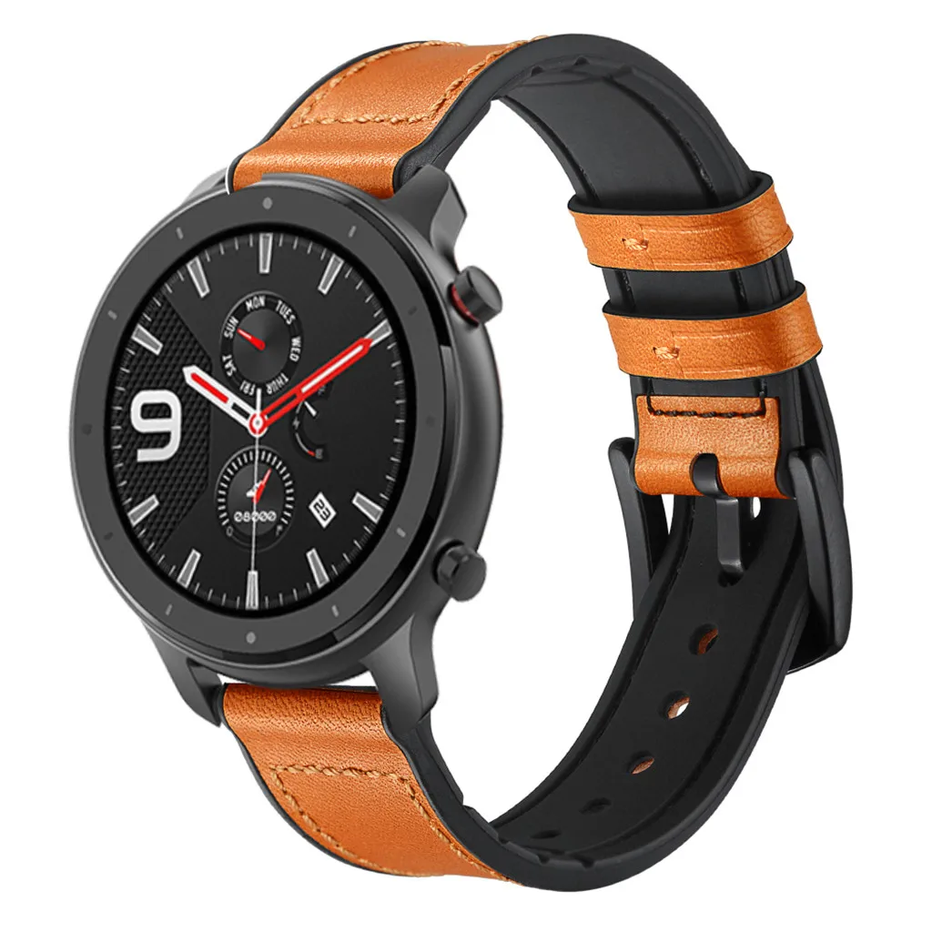 Ouhaobin ремешок для часов AMAZFIT GTR Смарт часы 42 мм Замена кожаный ремешок для наручных часов аксессуары