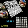Chip-Shaped Scoring Auxiliary Ruler Tool for Military Model Body Detail Modification AJ0094 1
