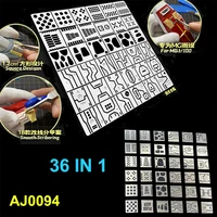 Chip-Shaped Scoring Auxiliary Ruler Tool for Military Model Body Detail Modification AJ0094 1
