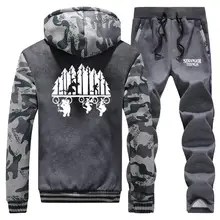 *#Best Price Funny Stranger Things Mens Sweatshirt Camouflage Clothing Winter New Coat Fashion Warm Suit Hoodie+Pants 2 Piece Sets Tracksuit *#Best Price Funny Stranger Things Mens Sweatshirt Camouflage Clothing Winter New Coat Fashion Warm Suit Hoodie+Pants 2 Piece Sets Tracksuit