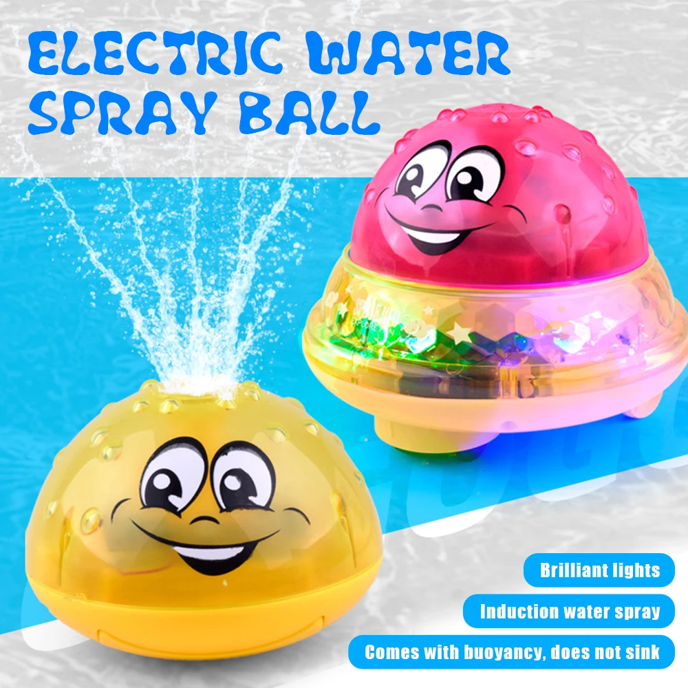 

Funny Infant Bath Toys Baby Electric Induction Sprinkler Ball Light Musical Children Water Spray Play Athing Toys Kids Xmas Gift