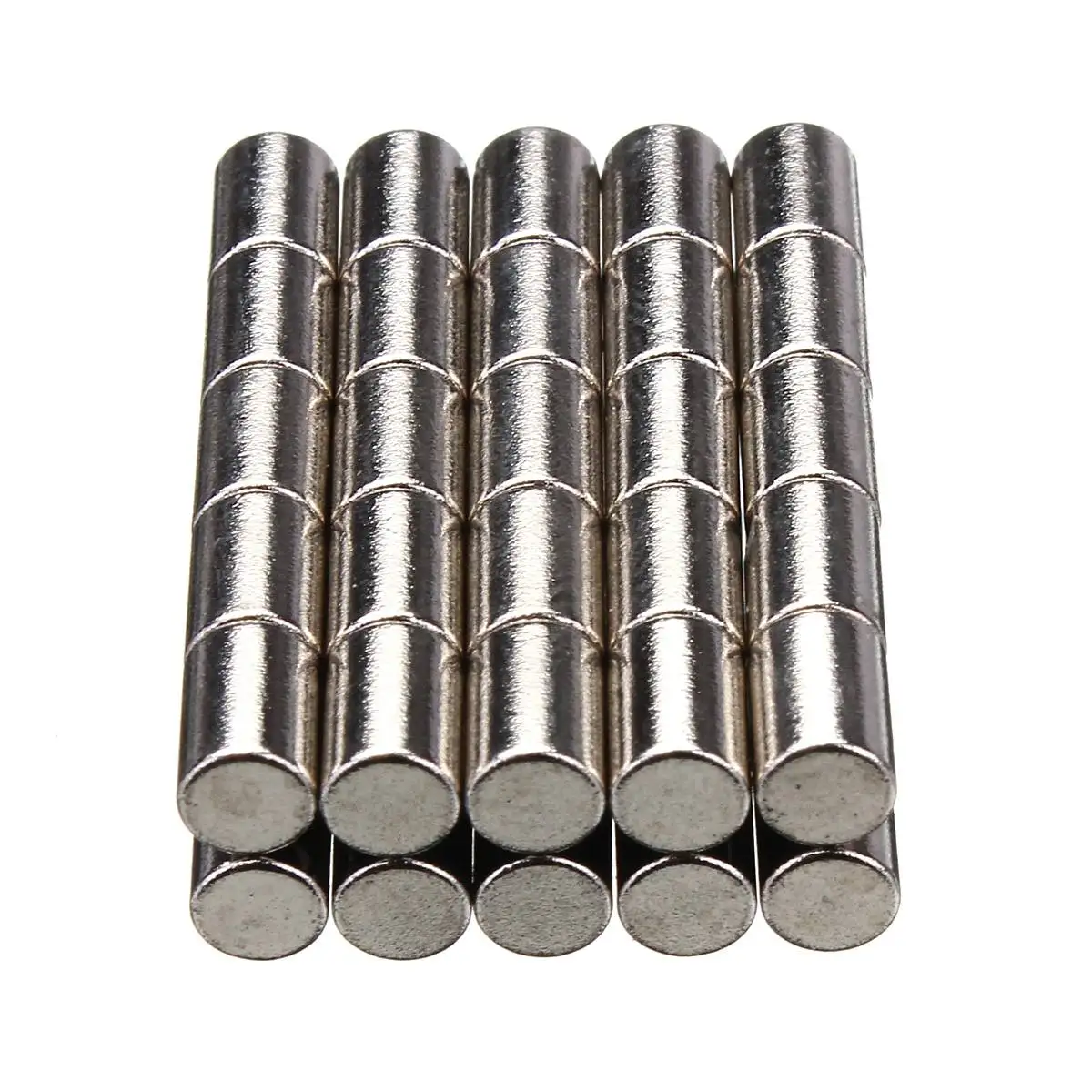 50pcs Rare Earth Neodymium 4mm x 6mm N52 Strong Mini Round Cylinder Bar Magnets 
