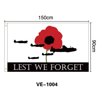 

35.4x59 Inches Influent UK Remember Soldiers Showing Respect And Gratitude Sunday Lest We Forget Remembrance Day Flag