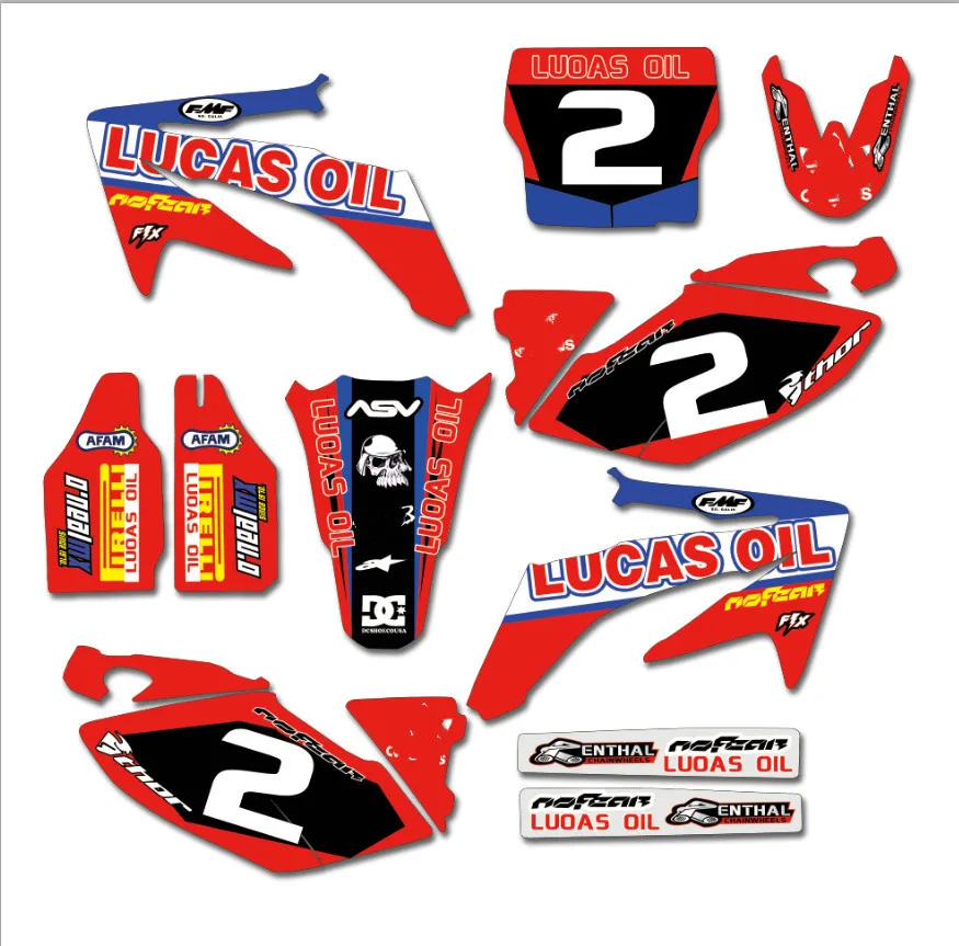 Наклейки для мотоцикла набор графических наклеек Honda CRF250R CRF250 CRF450R CRF450 CRF 250R 250 450R 450