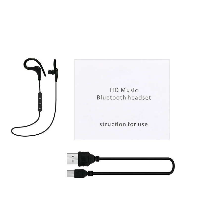 4 Спортивные Bluetooth беспроводные наушники, стерео наушники с Ушными крючками, спортивные наушники с шумоподавлением, с микрофоном, гарнитура для IPhone, huawei - Цвет: 4