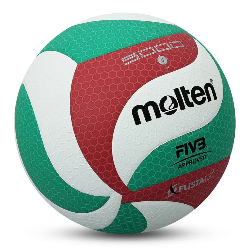 Molten V5M5000 Volleyball Ball Size5 Leather Soft Touch Indoor Outdoor Game 