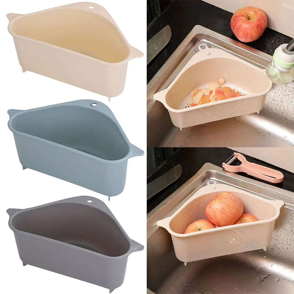 

Kitchen Self-Standing Drain Sink Leftovers Soup Juice Separated By Garbage Filter Sink Storage Basket Sink Rack Kitchen Tools