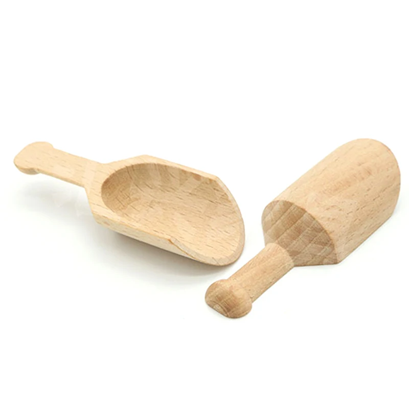 Mini Wooden Scoops Canisters Small Bath Salt Scoop Wood - Temu