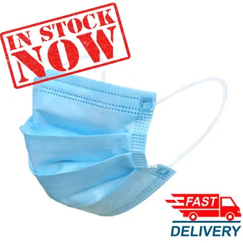 

Fast delivery Hot Sale 3-layer mask 50pcs Face Mouth Masks Non Woven Disposable Anti-Dust Meltblown cloth Masks Earloops Masks