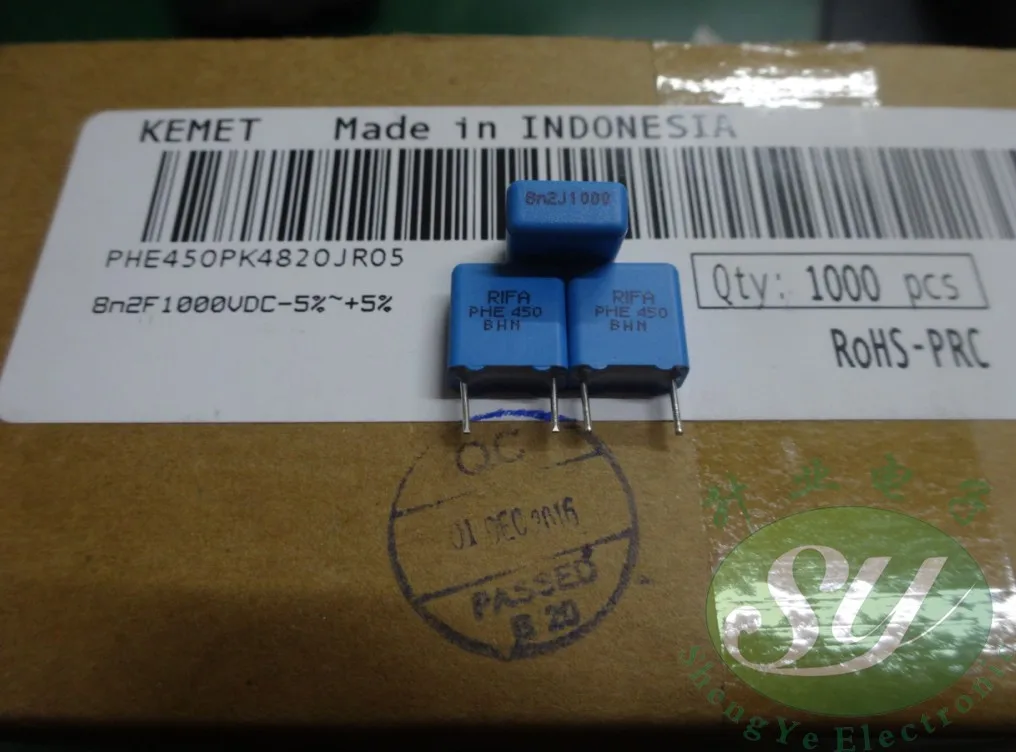 50 шт. KEMET RIFA PHE450PK4820J 0,0082 мкФ/1000 V 8.2NF 8200 8 n2 newpf