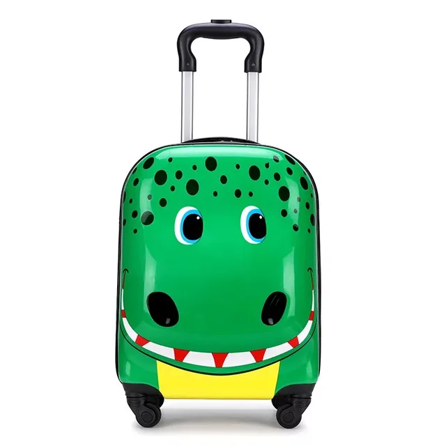 3D cartoon animal kids suitcase on wheels 3D cat tiger trolley luggage travel carry ons rolling luggage case cute children gift 5