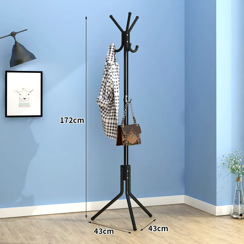 

Multifunctional Clothes Rack Floor Hanging Clothes Rack Simple Bag Rack and Creative Single-rod Type Clothes Rack Clothes Rack