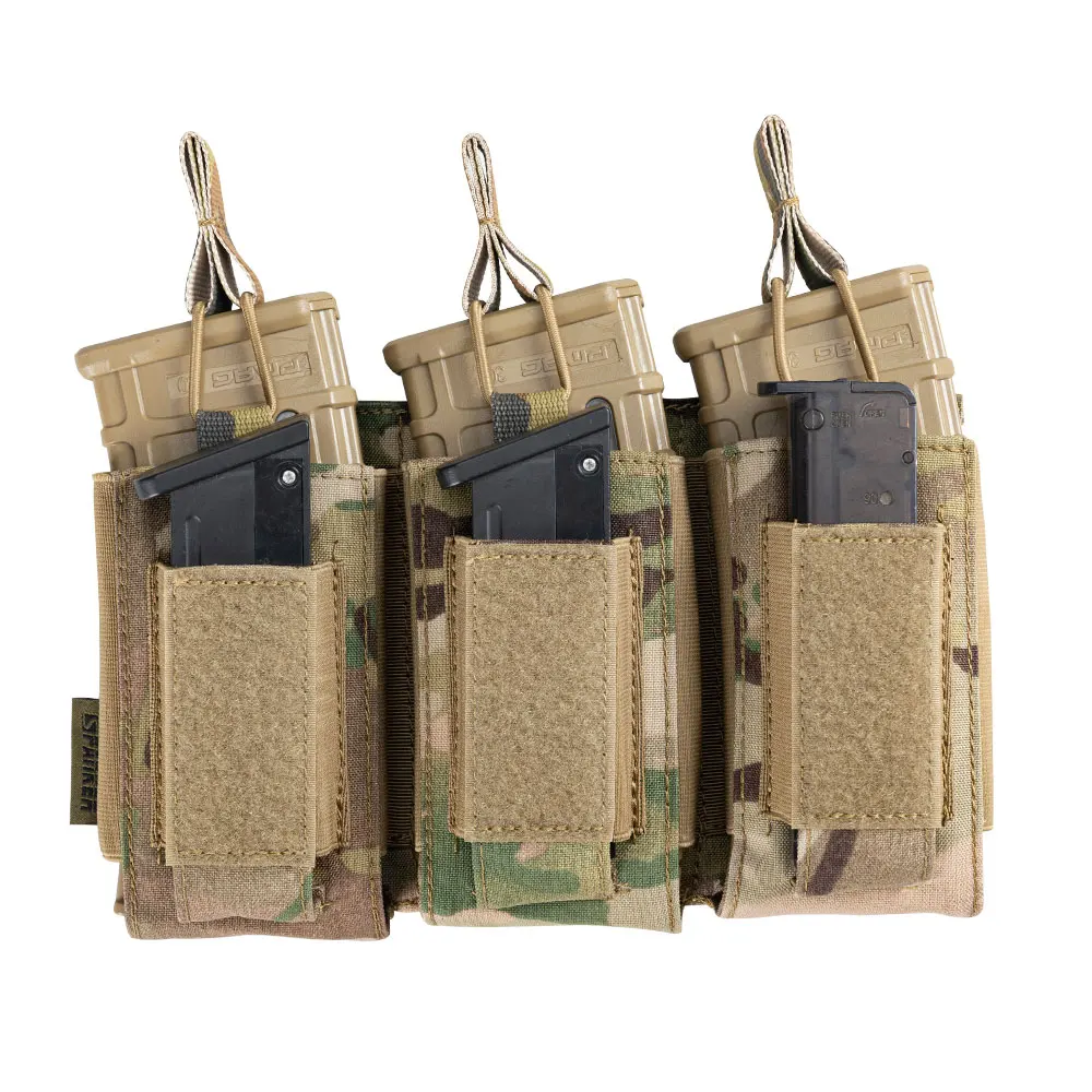 Отличный Элитный бизань тактический Molle Тройной Журнал чехлы военные AK M4 пистолет клип сумка пейнтбол игры аксессуары
