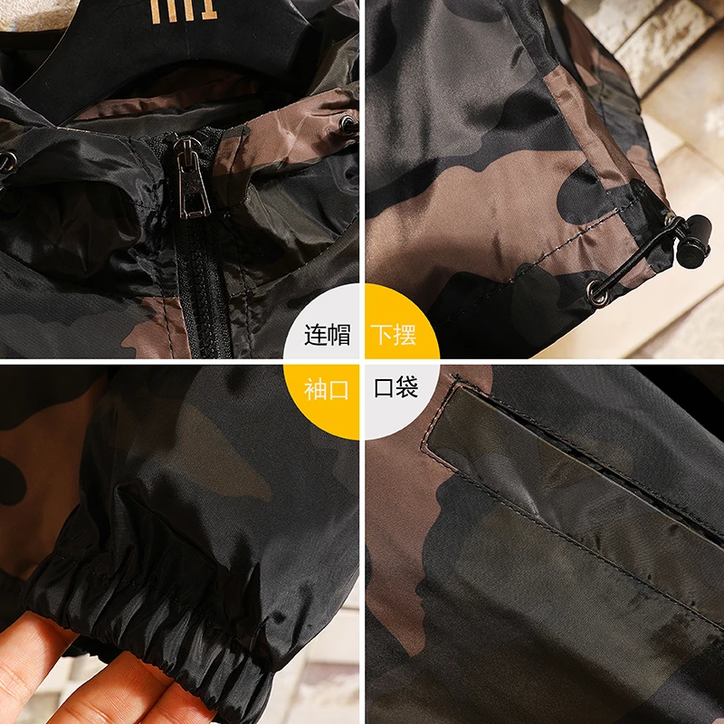 Black Friday 2019 Spring Autumn Men's Jackets Camouflage Military Hooded Coats Casual Zipper Male Windbreaker Men Brand Clothing