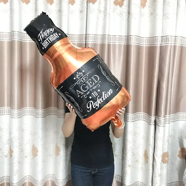 대형 헬륨 호일 풍선 위스키 맥주 풍선 웨딩 생일 파티 장식
