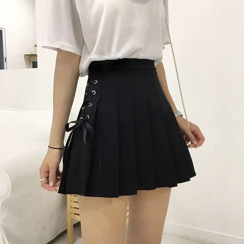 

Skirt 2020 Pleated Skirt Women's High Waist Skirt A- Line Woman Skirts Mujer Faldas Saias Mulher