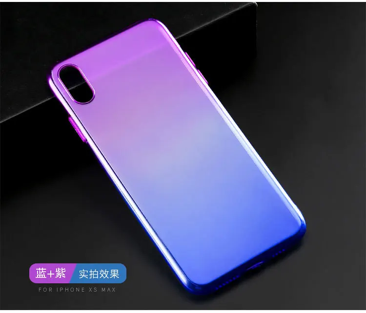 20 шт. ультра тонкий градиентный силиконовый чехол для айфон афон айфона iphone 5 se 6 s 7 8 plus iphone x xr xs max чехол s tpu чехол Чехлы tok husa kryt