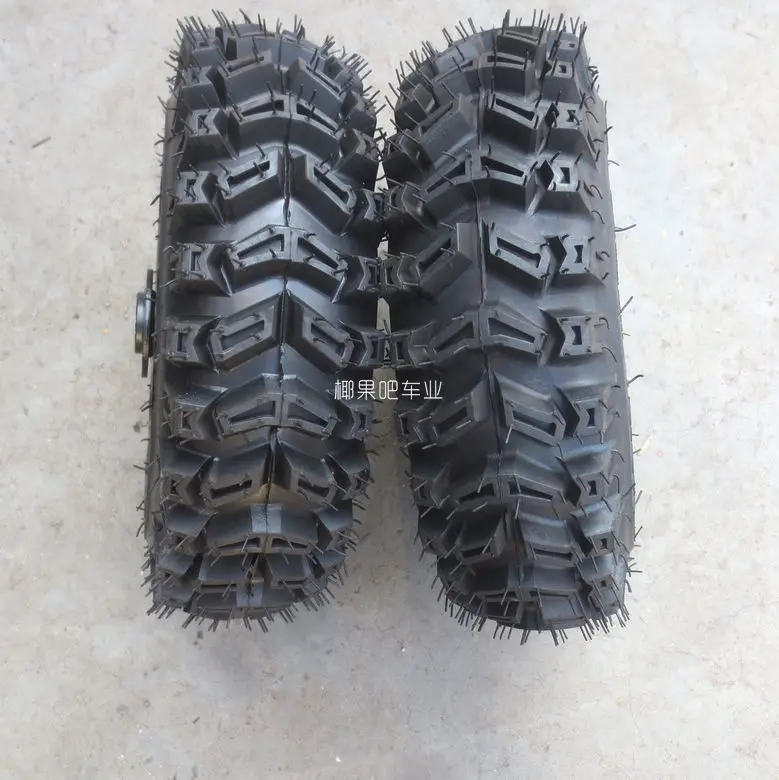 

Small 4-Wheel Motorcycle Small Bull ATV Parts 13X4.10-6-Inch Vacuum Tire with Wheel Hub Assembly