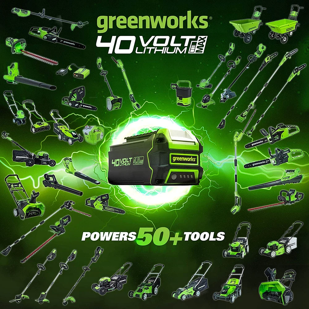 Greenworks 40v 4.0Ah Cordless Chain Saw Brushless Motor 20312 Chainsaw With 4.0ah Battery And Charger Free Return
