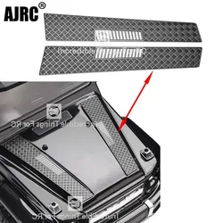 1pair Metal Engine Cover Hood Anti-skateboard Decoration For 1/10 RC Crawler Car TRX6 G63 TRX4 G500 OP Accessories Part