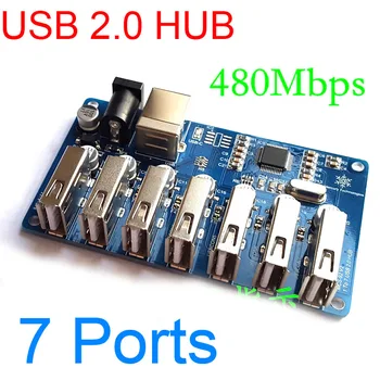 

High Speed USB 2.0 HUB Splitter Adapter 1 to 7 Ports USB Expansion Board 7 HUB PORT 480Mbps 5V FOR PC computer