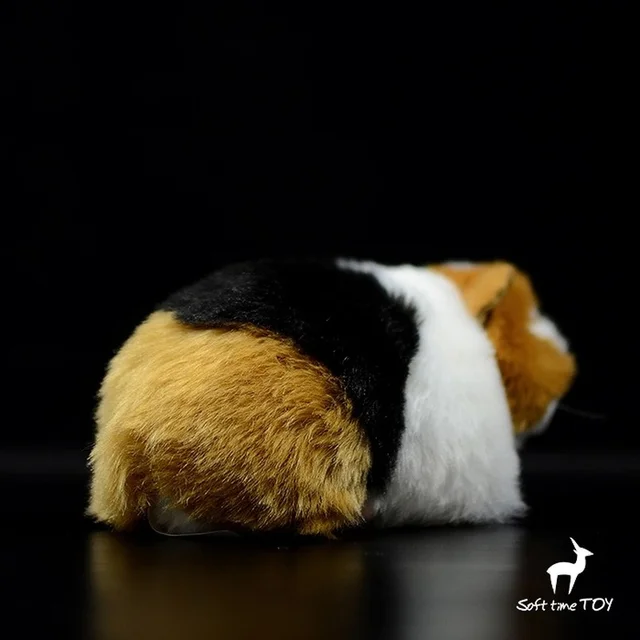 19CM Long Simulation Guinea Pig Stuffed Animal Cute Cavia Cobaya Plush Toys Kawaii Mouse Dolls for Audlt Kids Boys Girls Gift 2
