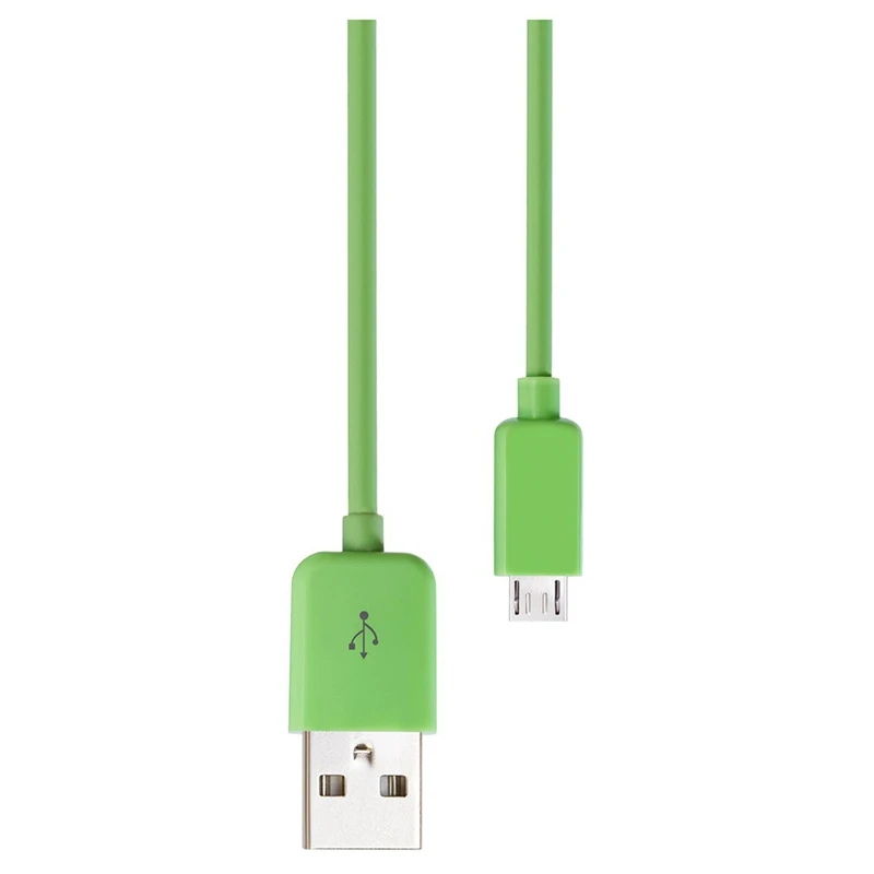 2 шт 1 м Мини USB зарядное устройство зарядный кабель синхронизации данных для samsung Galaxy S2 S3 S4, красный и зеленый