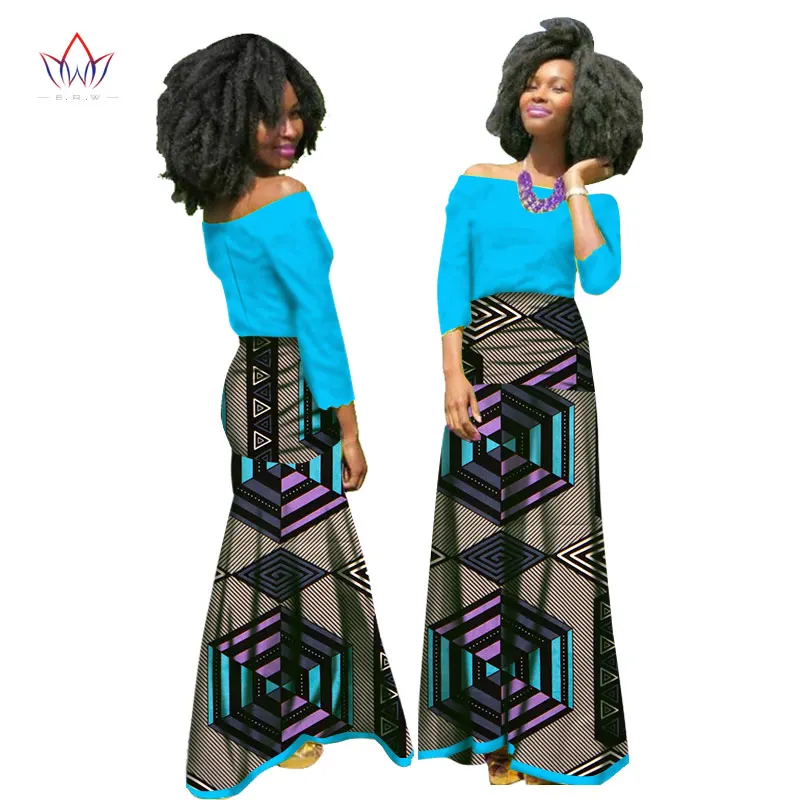 13 Новинка года Лето фабрики Vestido 6XL Африка Воск традиционные африканские одежда женщина 2 предмета регулярные юбка хлопковый комплект brw WY1584 - Цвет: 13