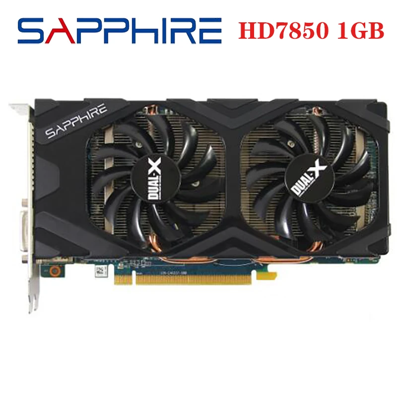 Original SAPPHIRE HD 7850 1GB Graphics Cards GPU For AMD Radeon HD7850 1GB Vide Cards Desktop PC Computer Gaming Used graphics card for pc