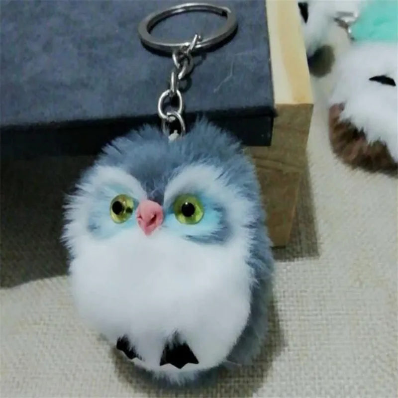 HANDANWEIRAN 1pcs Mini Creative Owl Plush Toys Premium pp Cotton Filled Decorative Pendant Give Boy Girl 3