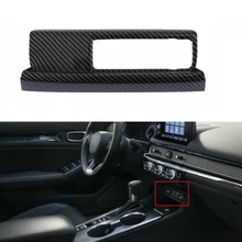 

Carbon Fiber Ignition Lighter Panel Cover Trims Fit For Honda Civic 11th 2022 Interior Accessories Trims