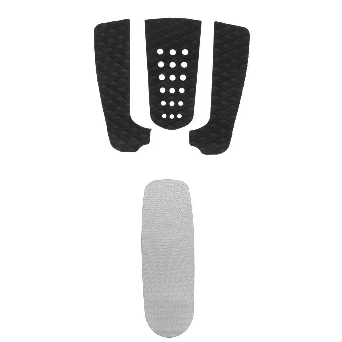 Long Lasting Surf Traction Pad  Surfboard Stomp Pads Grip for Surfboard  Skimboards Longboards Black Grey