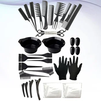 

34pcs Hair Coloring Kit Useful Hair Coloring Set Hair Comb Hair Tinting Tool for Home
