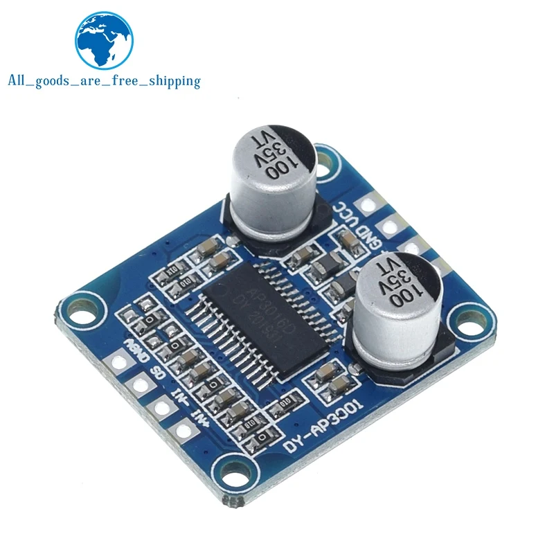 Модуль цифрового усилителя высокой мощности DC 8в-24в моно класса D 4-8 Ом для 30-300 Вт
