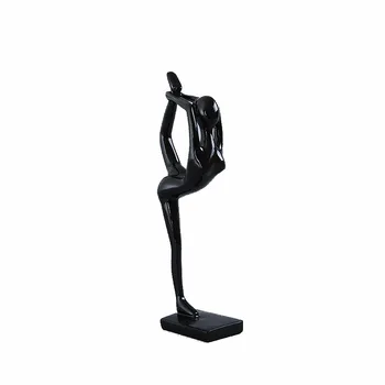 

ABSTRACT FEMALE FIGURINE YOGA POSE PORTRAIT ART SCULPTURE CALISTHENICS FIGURE RESIN ART&CRAFT HOME DECORATION ACCESSORIES R500