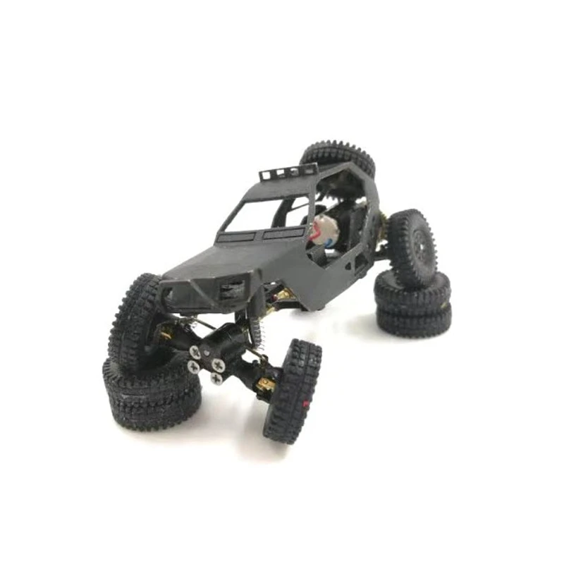 

Hot Dasmikro Das87 Das87A03 HO Scale 1/87 4X4 Chassis DIY Desert Truck Crawler Kit with 3D Printed Body and Motor