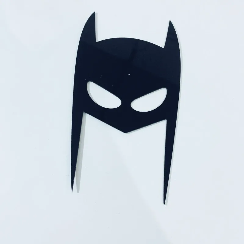 Dark Knight Acrylic Cake Topper Black Hero Mask Cake Topper for Kids Boys Birthday Party Decorations Baby Shower cake topper cake toppers
