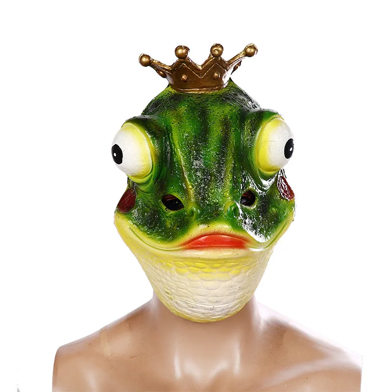 Frog Mask Carnival Cosplay Bar Funny Masquerade Performance Props Headgear Creative Holiday Party Event Dress Up Decor | Дом и сад