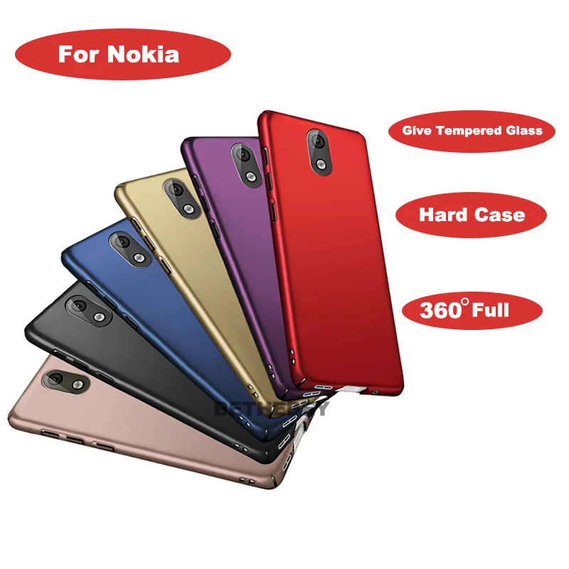 

360 Degree Full Body Cover Case For Nokia 6.1 Case With Tempered Glass For Nokia 3.1 Magnetic Shockproof Hard Case shell Phone