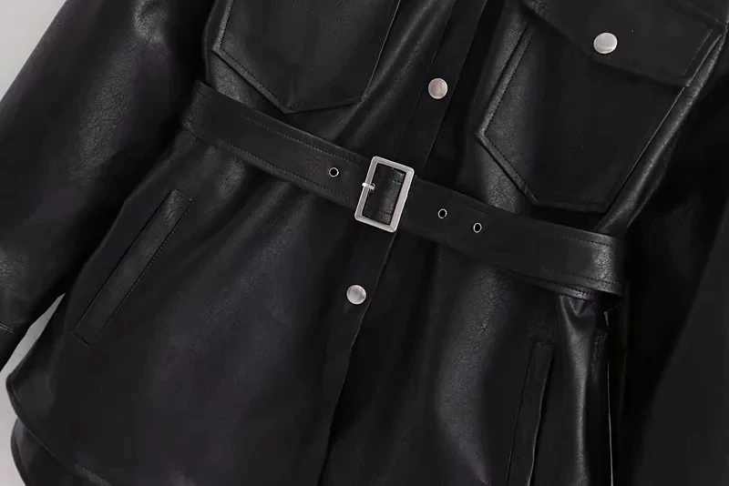 Зимняя черная мотоциклетная куртка в стиле панк из искусственной кожи, байкерские куртки, женские пояса, куртка из искусственной кожи, Женская негабаритная женская меховая куртка