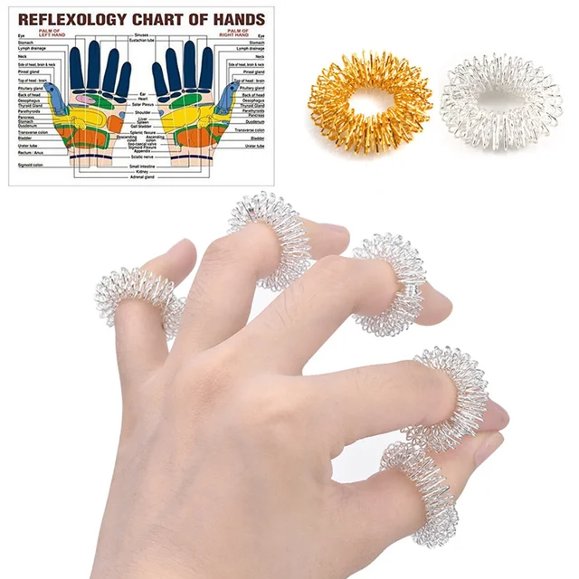 15Pcs Fidget Toys Finger Ring Toy Stress Relief Sensory Spring Finger Autism Anti Stress ADHD Toy Kid Aldult Finger Massage Ring 2