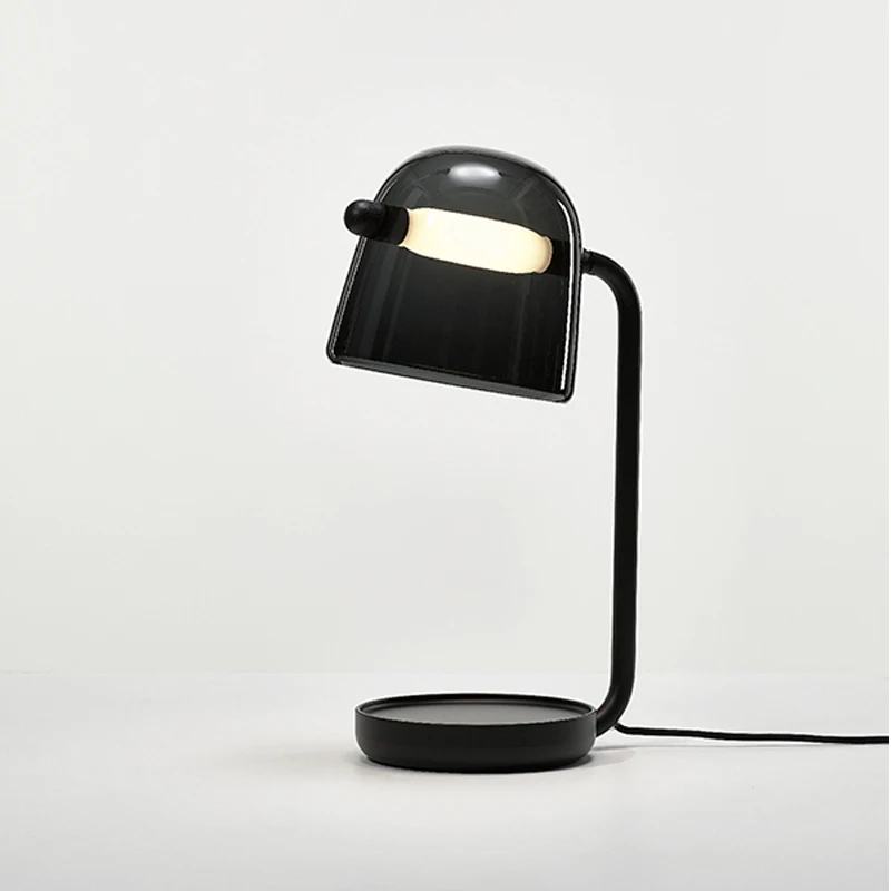 

Modern Nordic fabric table lamp trigeminal stent creative bedroom study bedside decorative table lamp Black