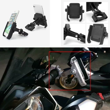 

Universal Motorcycle Phone Holder Stand With USB Charger Mobile Motor bike Mirrors Cell Phone Support GPS Mount Waterproof Stand