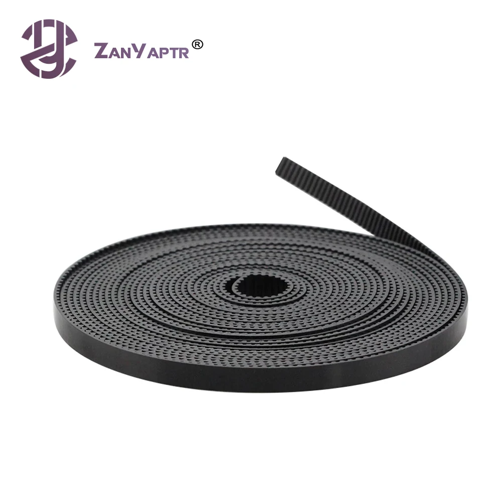 

1M 2M 3M 5M/lot PU with Steel Core GT2 Belt Black Color 2GT Timing Belt 6mm Width for 3d printer Free Shipping