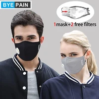1Pcs Fashion Mask Unisex Cotton Breath Valve Mouth Mask Dust Pollution Mask Filter Respirator Mouth-muffle Mascarillas 2