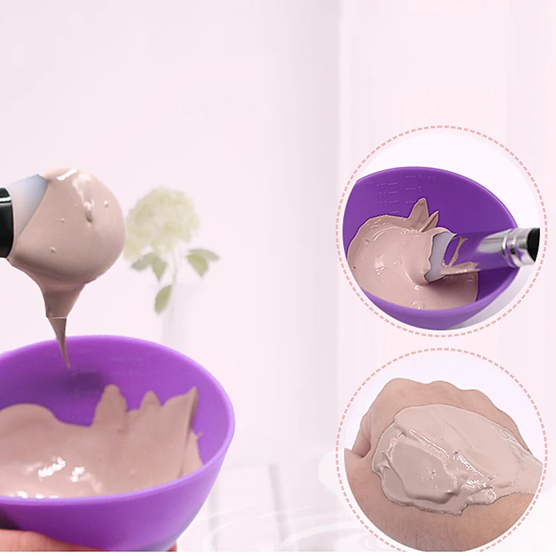 Миска для маски лица DIY Пищевая силиконовая маска миска смешивания инструмент