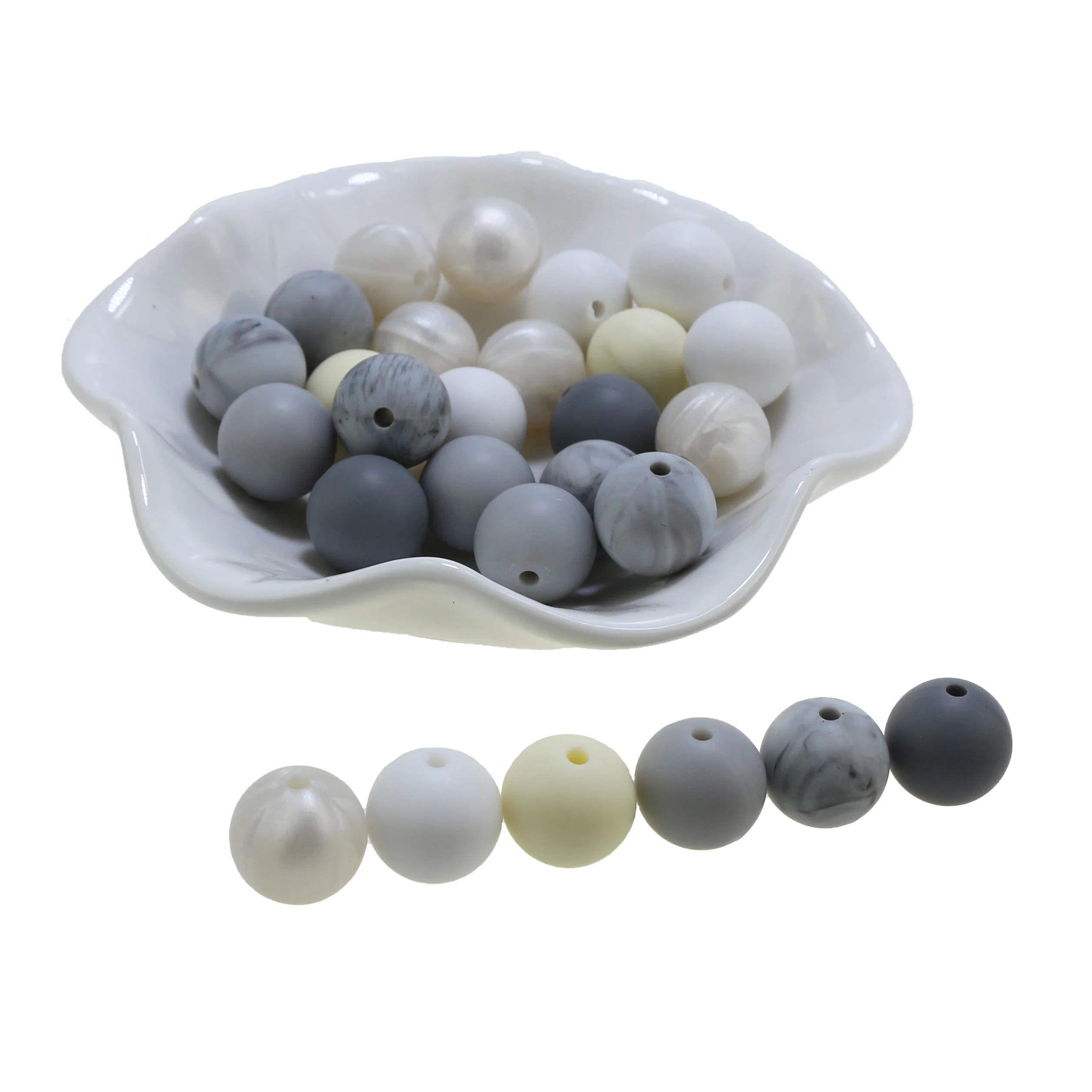 Candy Beads 100pc Silicone Baby Teething Teether Beads 10