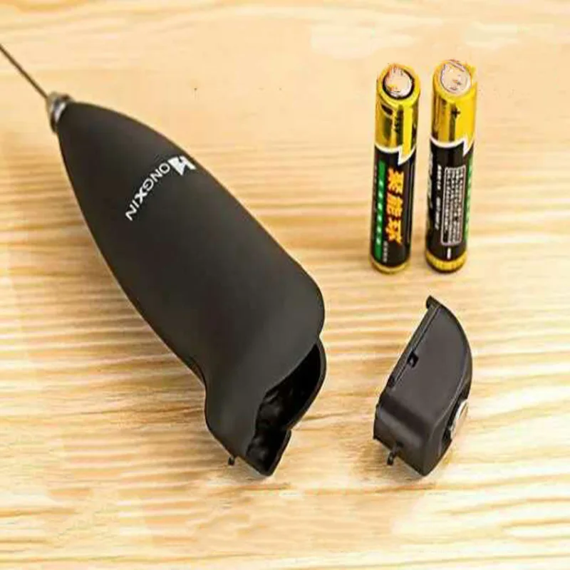 Мини Яйцо BeaterHandheld электрическая кофейная мешалка из нержавеющей стали с матовой ручкой для взбивания молока машина для изготовления сливок