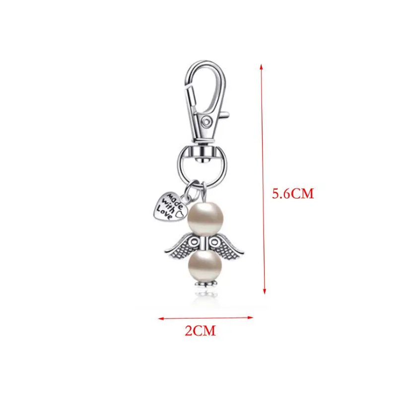 Angel Favor Keychains Keyring Kraft Tags Candy Bags Baby Shower Wedding Gifts Party Decor 48pcs/set