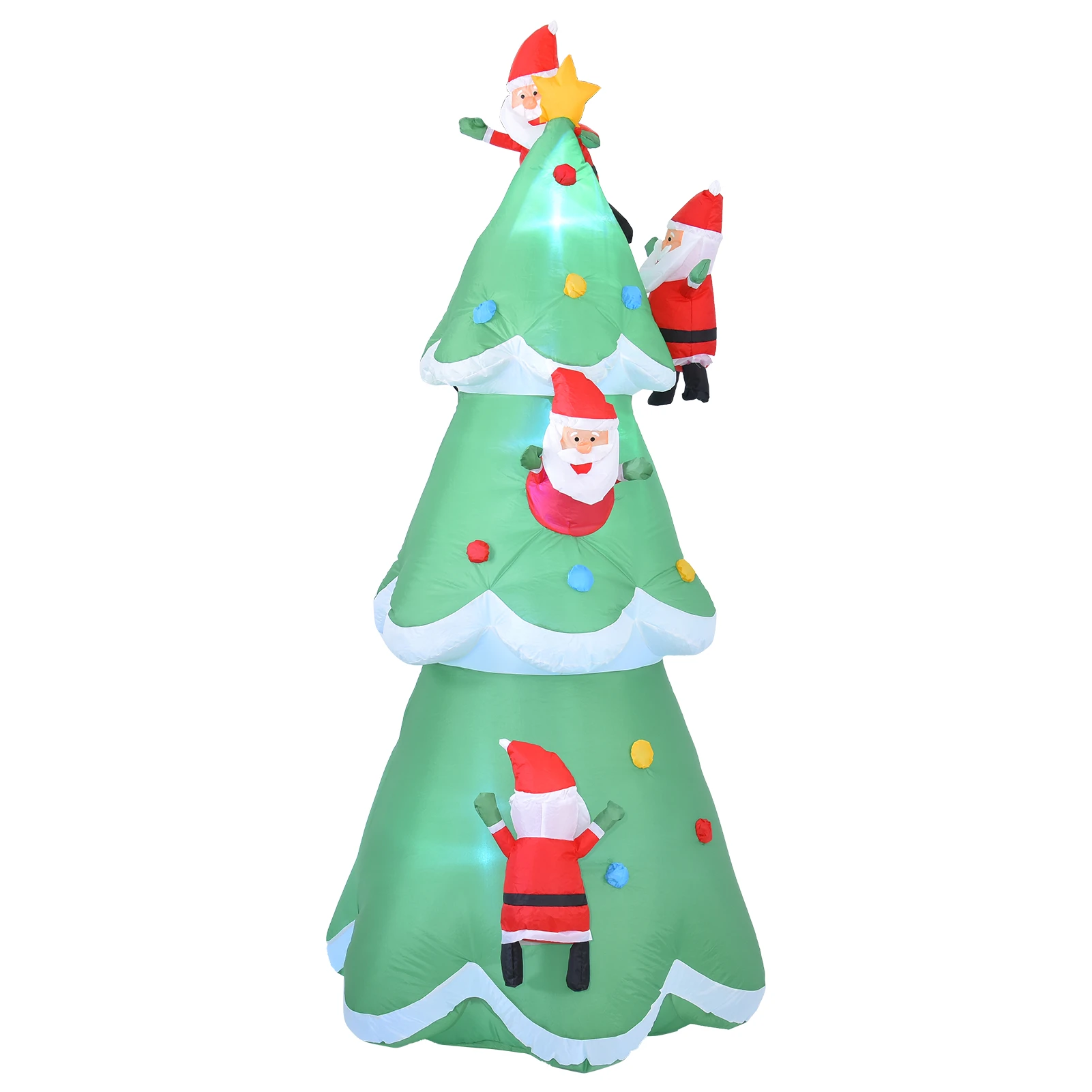  modelo de árvore de natal inflável led brilho árvore de natal santa  modelo ano novo ao ar livre jardim gramado ornamento decoração de festa em  casa|Árvores| - AliExpress